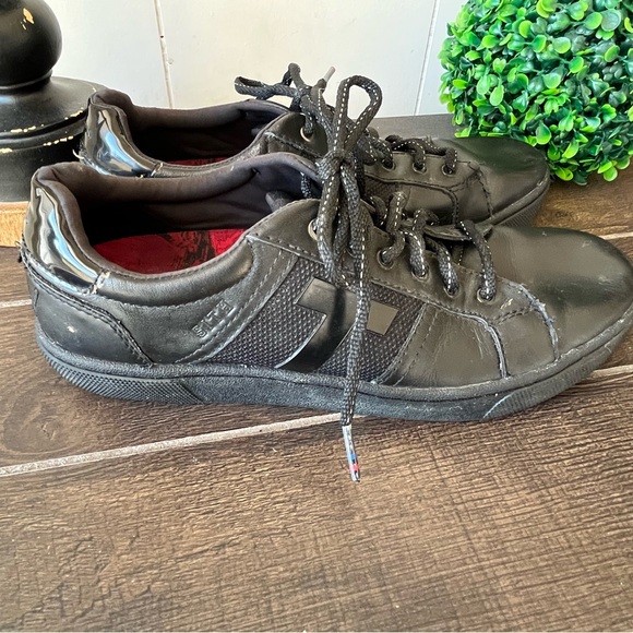 TOMS Star Wars Darth Vader Leandro Black Leather Shoes Sneakers Size 7M - Picture 8 of 16